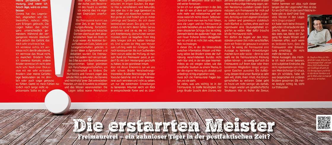 Diskussion um „Die erstarrten Meister“